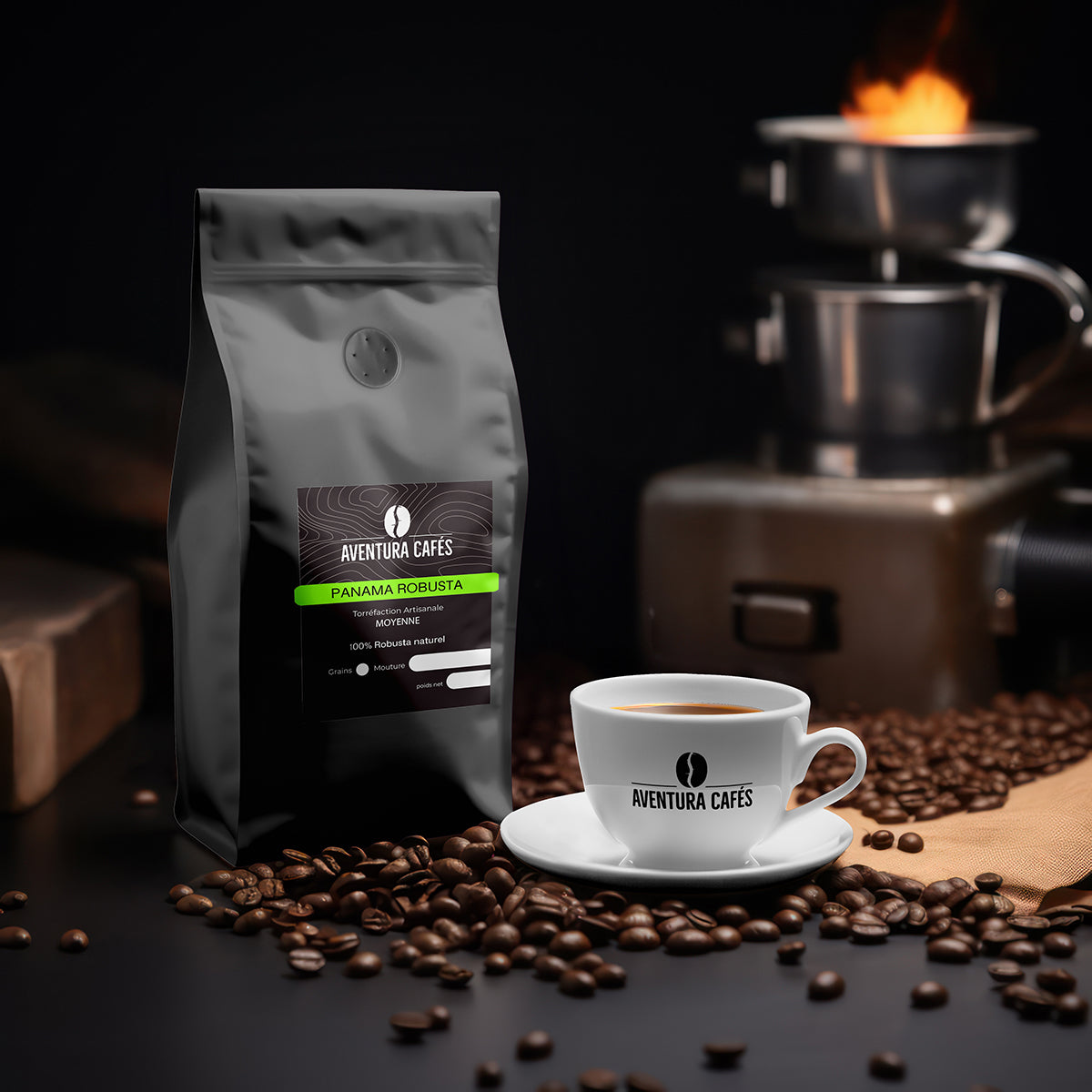 Sac de café Panama Robusta Aventura Cafés